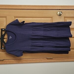 Time and Tru Blue Crewneck Top